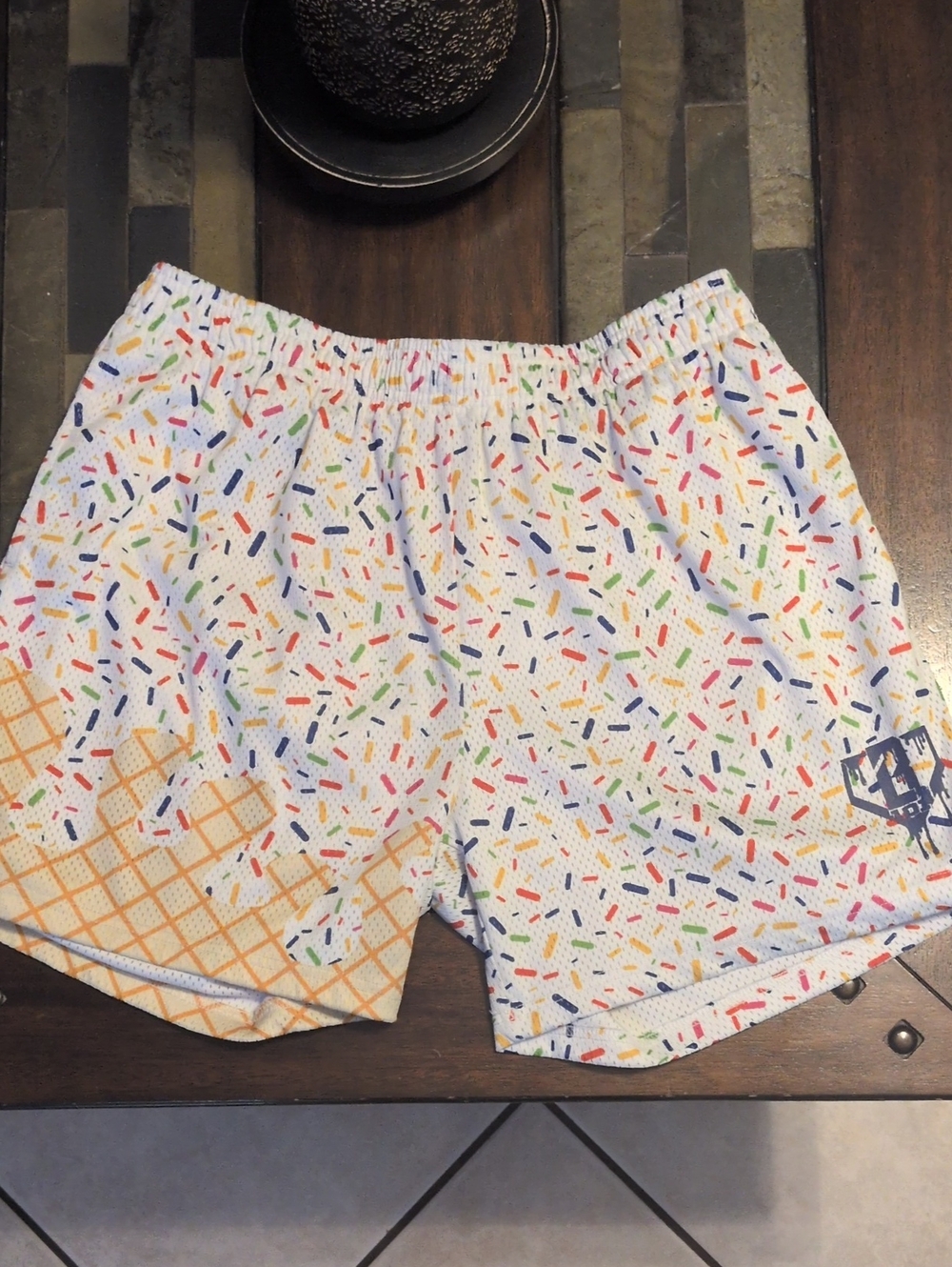 Baseball Lifestyle 101 Men's Shorts with Ice Cream Drip Sprinkles